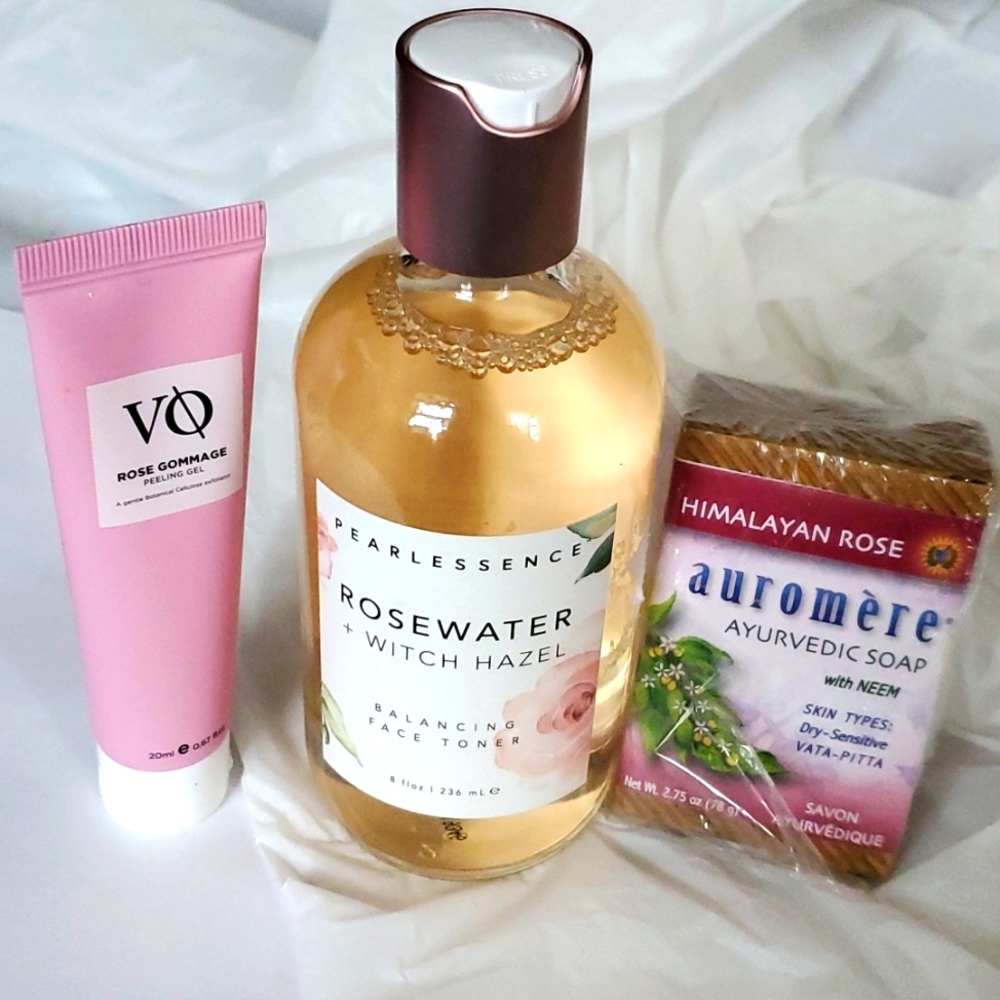 Rose facial skin care bundle Toner - Pearlessence